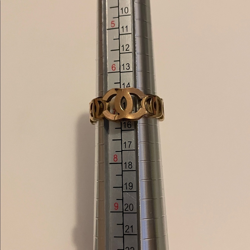 F03 - 18k Golden Gold Plated Stainless Steel Fashion Ring